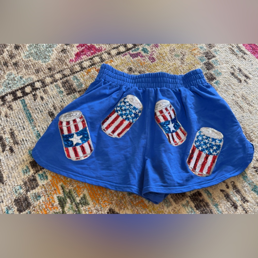 Fantastic Fawn Royal Blue Elastic Waist Pull-On Shorts